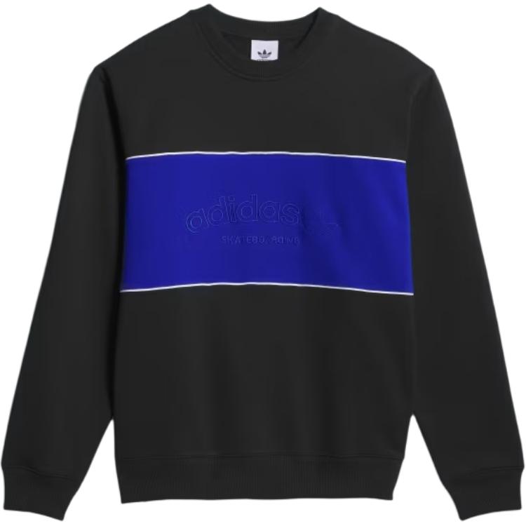 Футболка с арочным логотипом Adidas Originals, черный/королевский синий/белый — фото 2