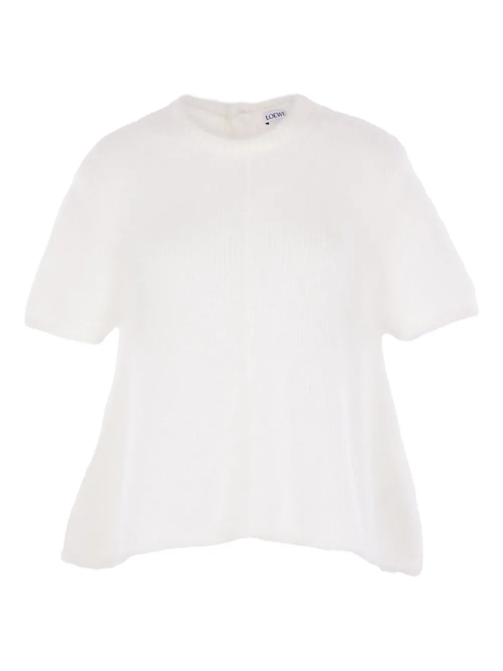 

Свитер с короткими рукавами Loewe, белый