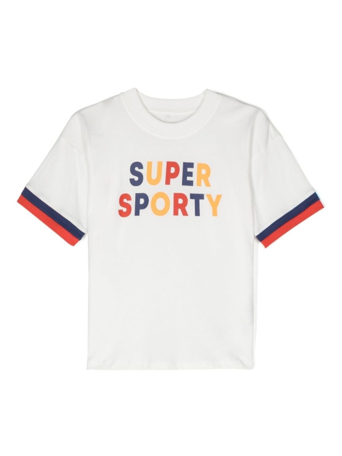 

Mini Rodini футболка Super Sporty из органического хлопка, белый