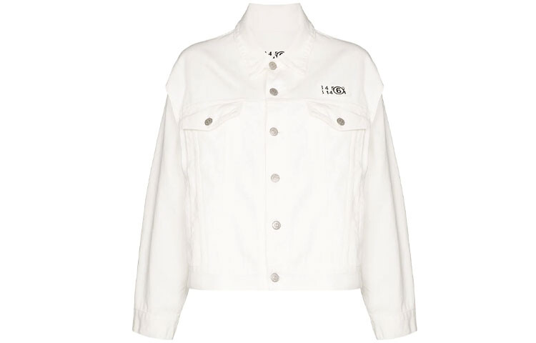 

Джинсовая куртка женская белая Mm6 Maison Margiela