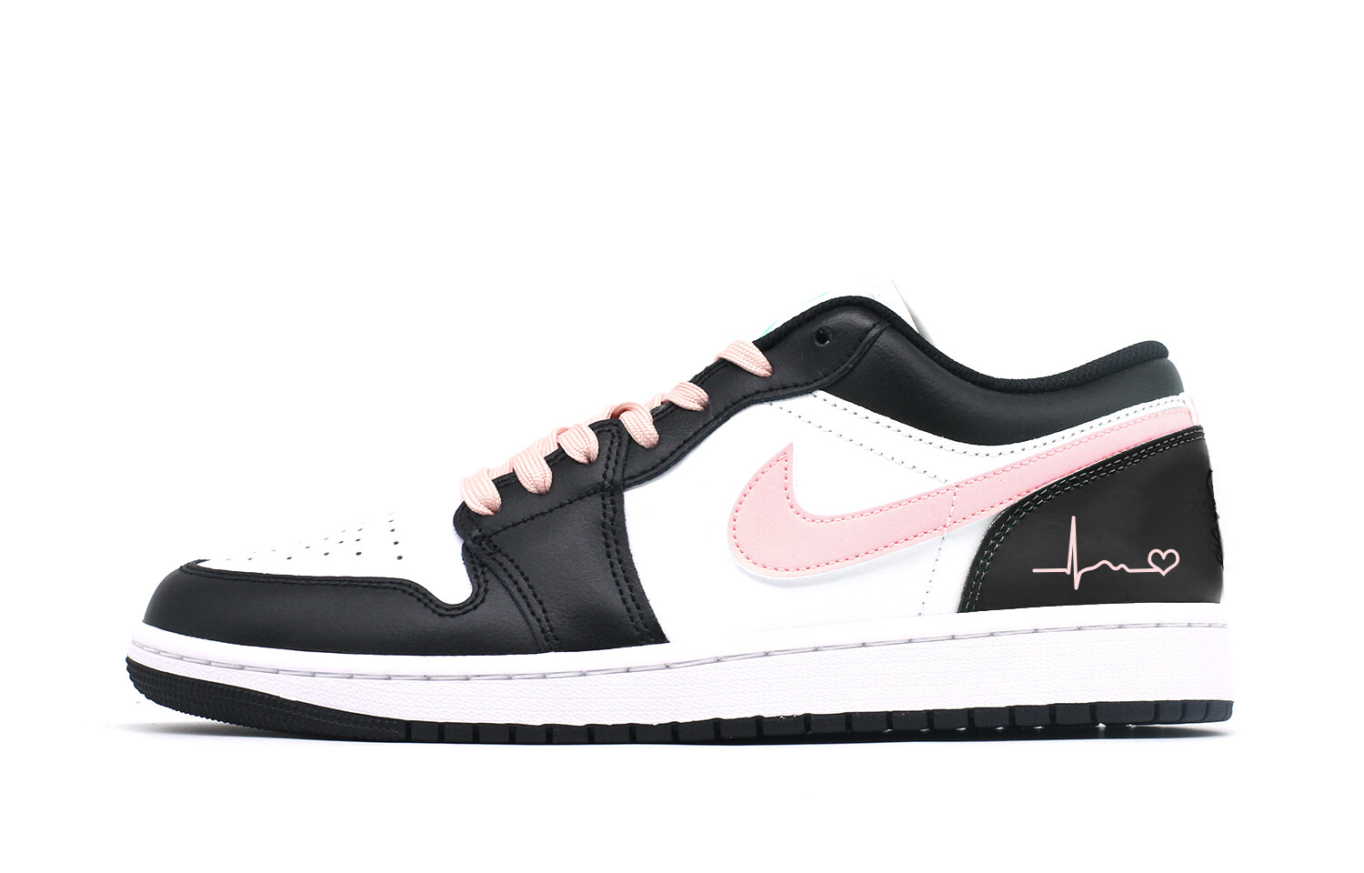 

Кроссовки Air Jordan 1 Kids' Basketball Shoes Grade School, черный/розовый