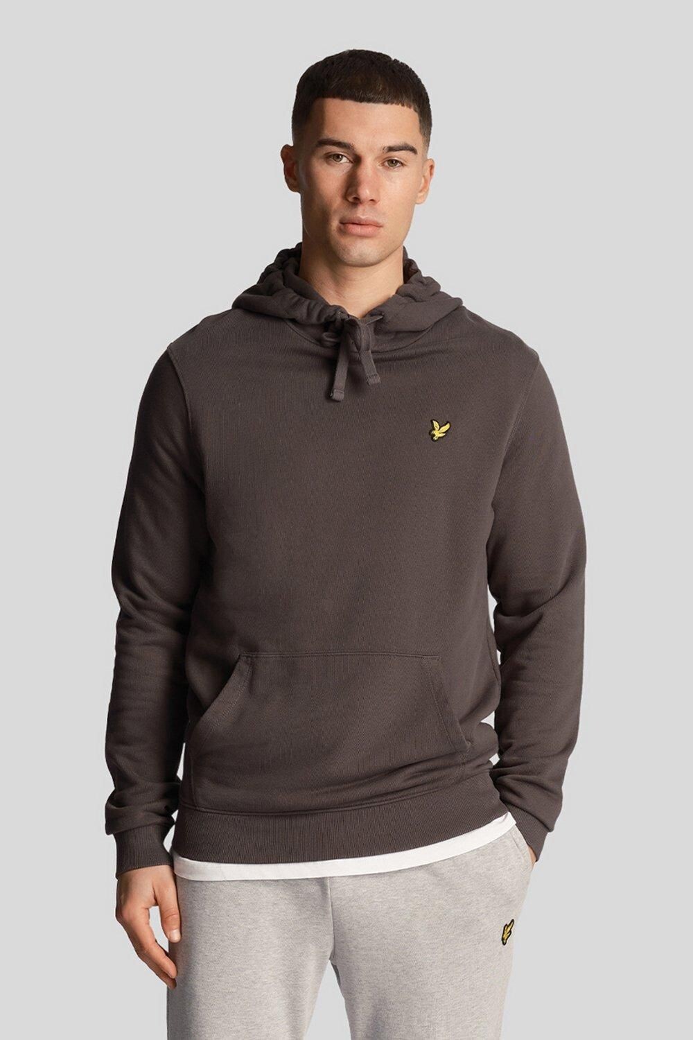 

Пуловер Lyle & Scott Gunmetal с капюшоном, серый