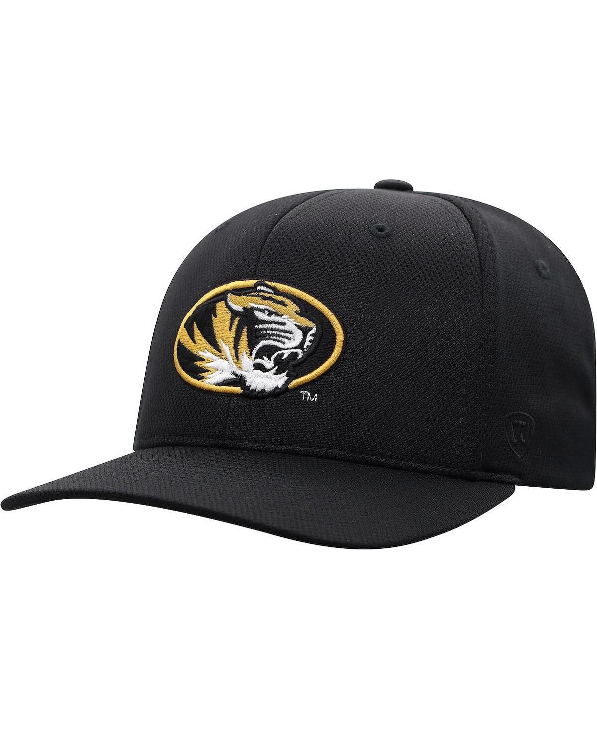 

Черная мужская кепка с логотипом Missouri Tigers Reflex Top of the World