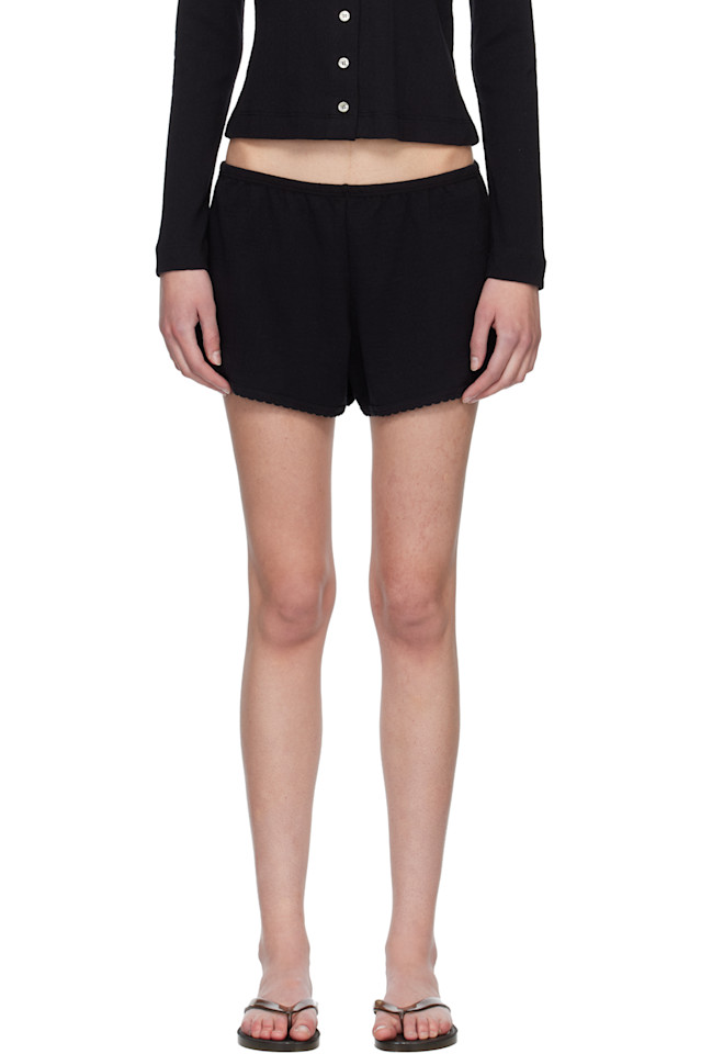 

Мини-Шорты Pointelle Leset, черный