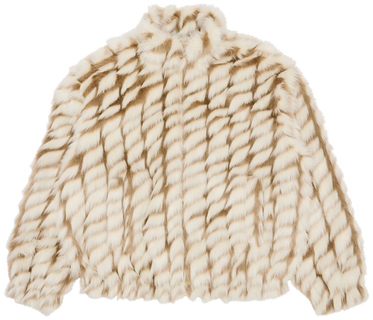 

Двухцветная куртка Supreme WINDSTOPPER из искусственного меха, коричневый