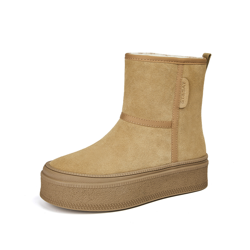 ST&SAT Женские короткие снегоходы устойчивые к истиранию цвет хаки, цвет Khaki — фото 3