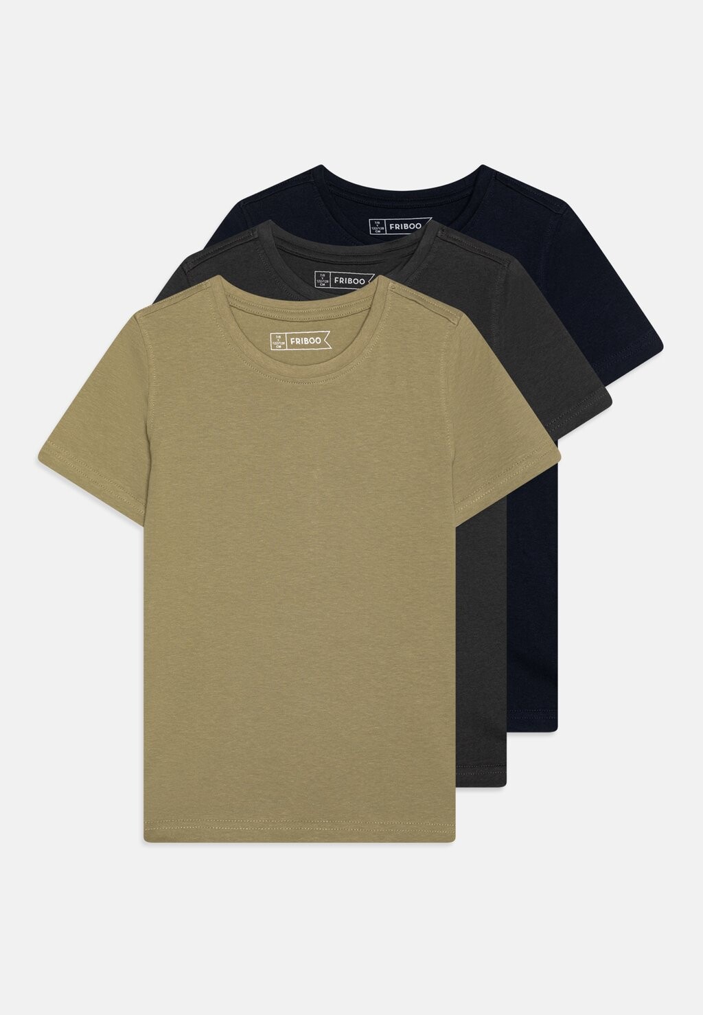 

базовая футболка Unisex 3 Pack Friboo, цвет olive/black/dark blue