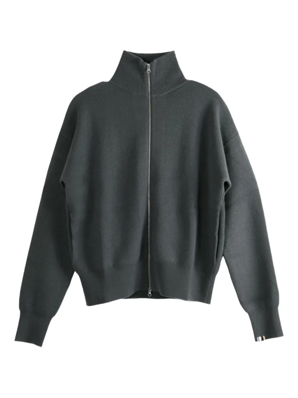 

Кардиган №319 с высоким воротом и застежкой-молнией extreme cashmere, серый