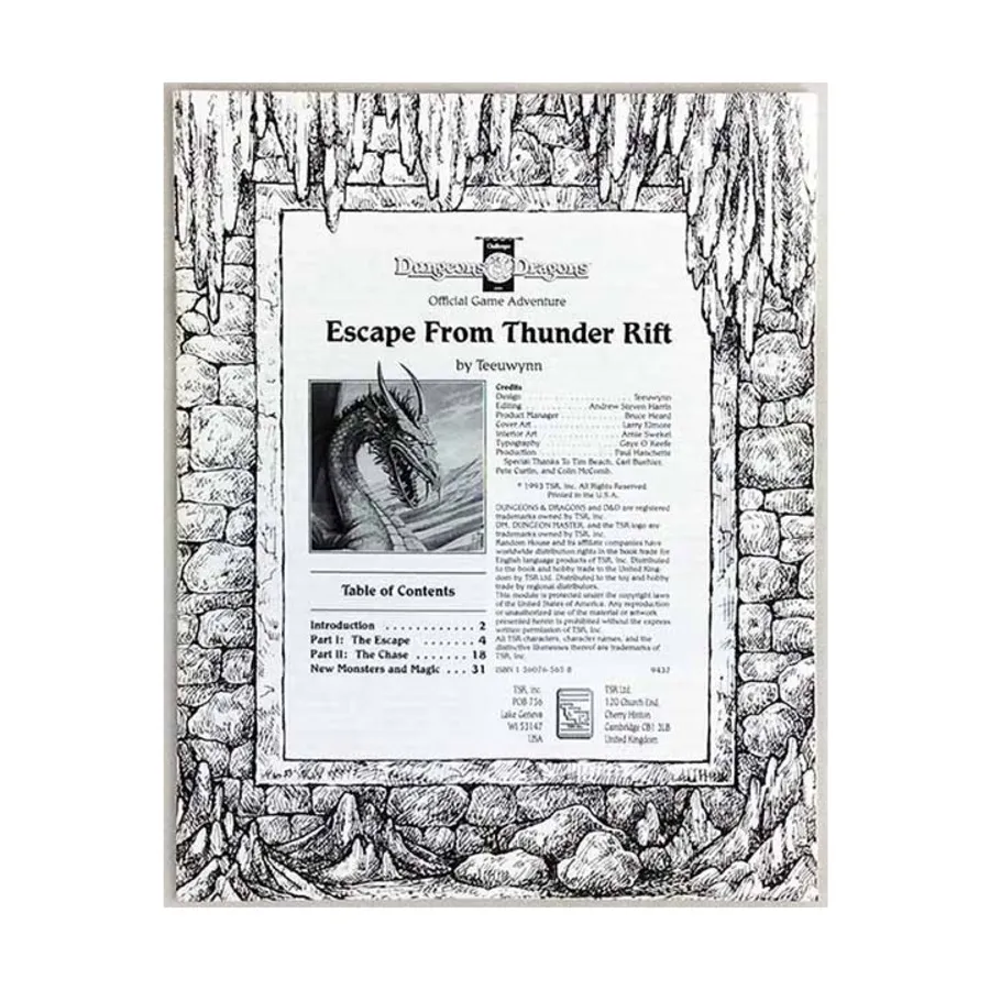 

Модуль Escape from Thunder Rift, Basic Dungeons & Dragons (Original Edition) - Sourcebooks & Accessories