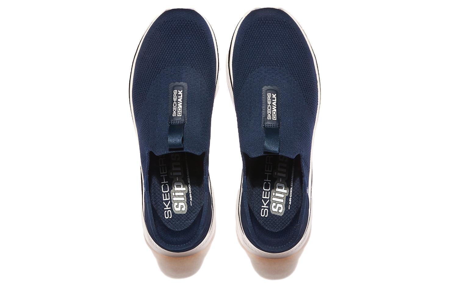 Кроссовки Skechers Lifestyle Shoes Men Low-top Blue/White, синий/белый — фото 3