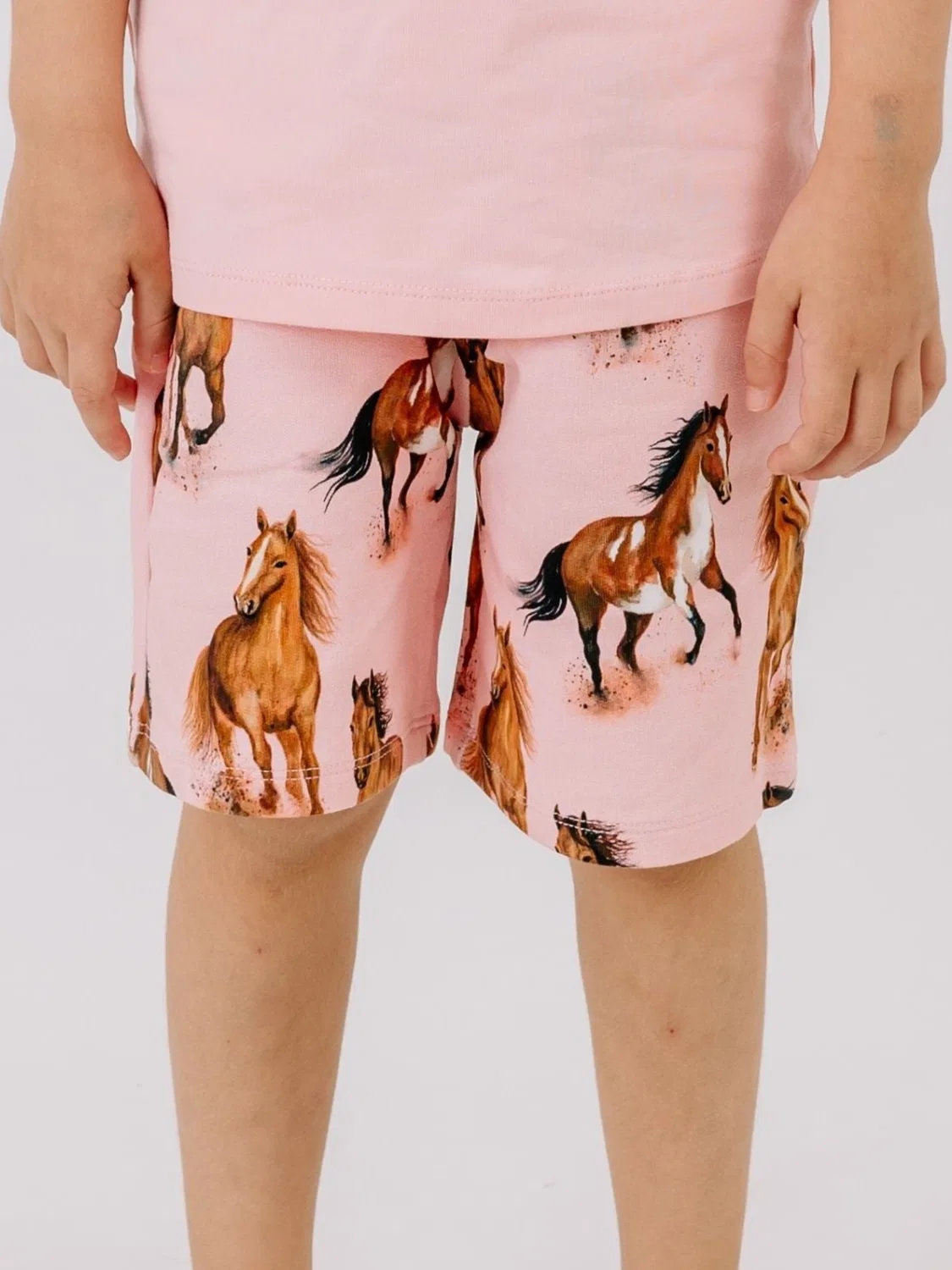 Обычные брюки 'Walkiddy - Graceful Horses Shorts' Walkiddy, Light Pink — фото 4