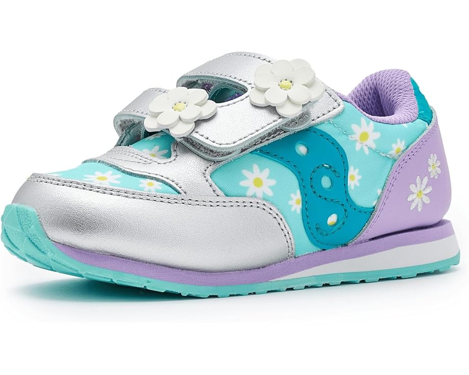 

Детские кроссовки Saucony Jazz Hook & Loop (для малышей и детей) Saucony Kids, Silver/Teal