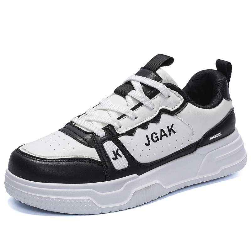 

Нескользящие и износостойкие дышащие низкие кроссовки для скейтбординга для мужчин King Jinmai, Black White