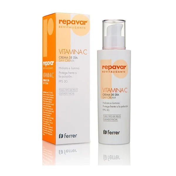Крем для лица SPF REPAVAR Crema De Día Vitamina C Revitalizante