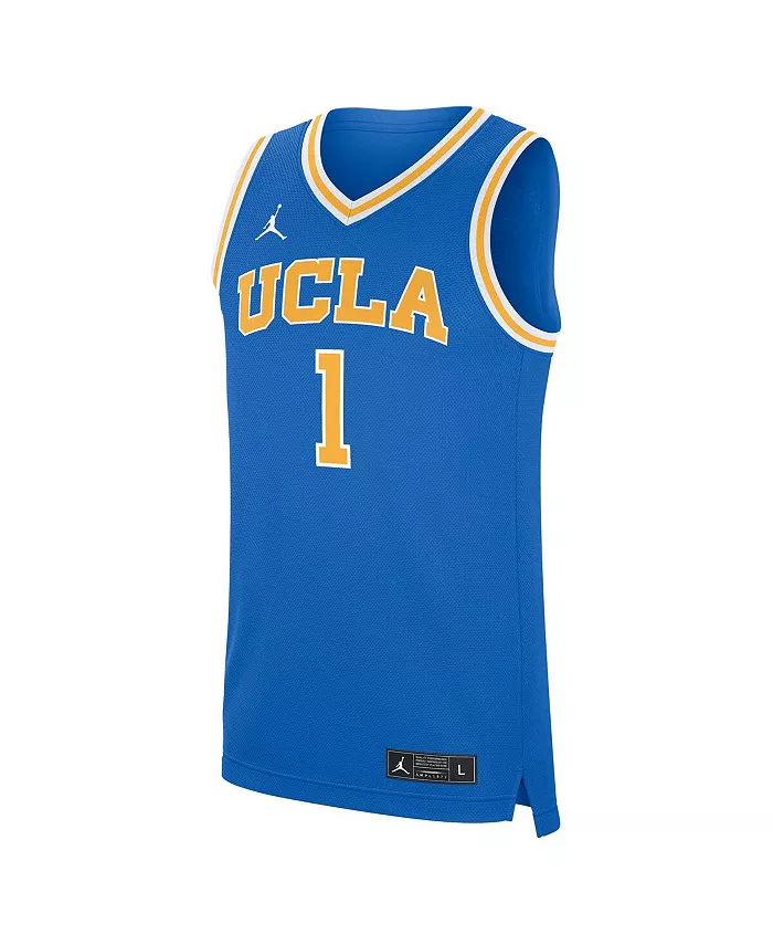 Мужская синяя баскетбольная майка-реплика UCLA Bruins Road Jordan — фото 2