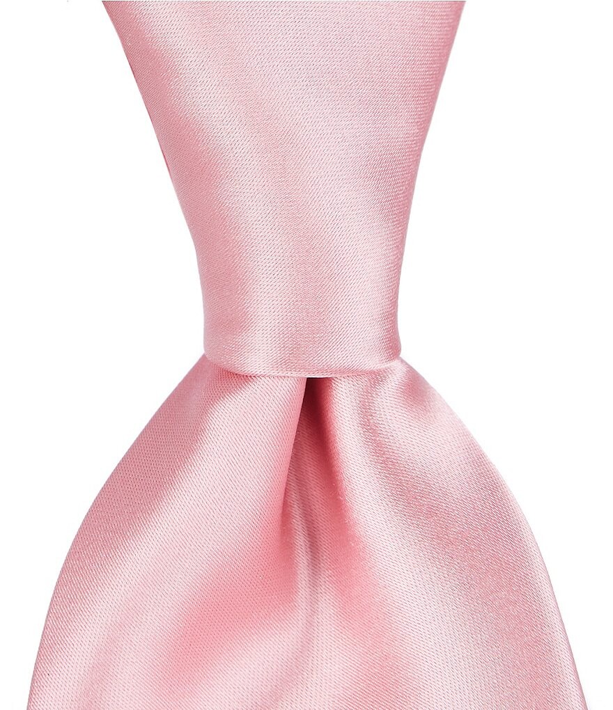

Мурано Big & Tall Solid Satin Традиционный 3 1/8Шелковый галстук Murano, розовый