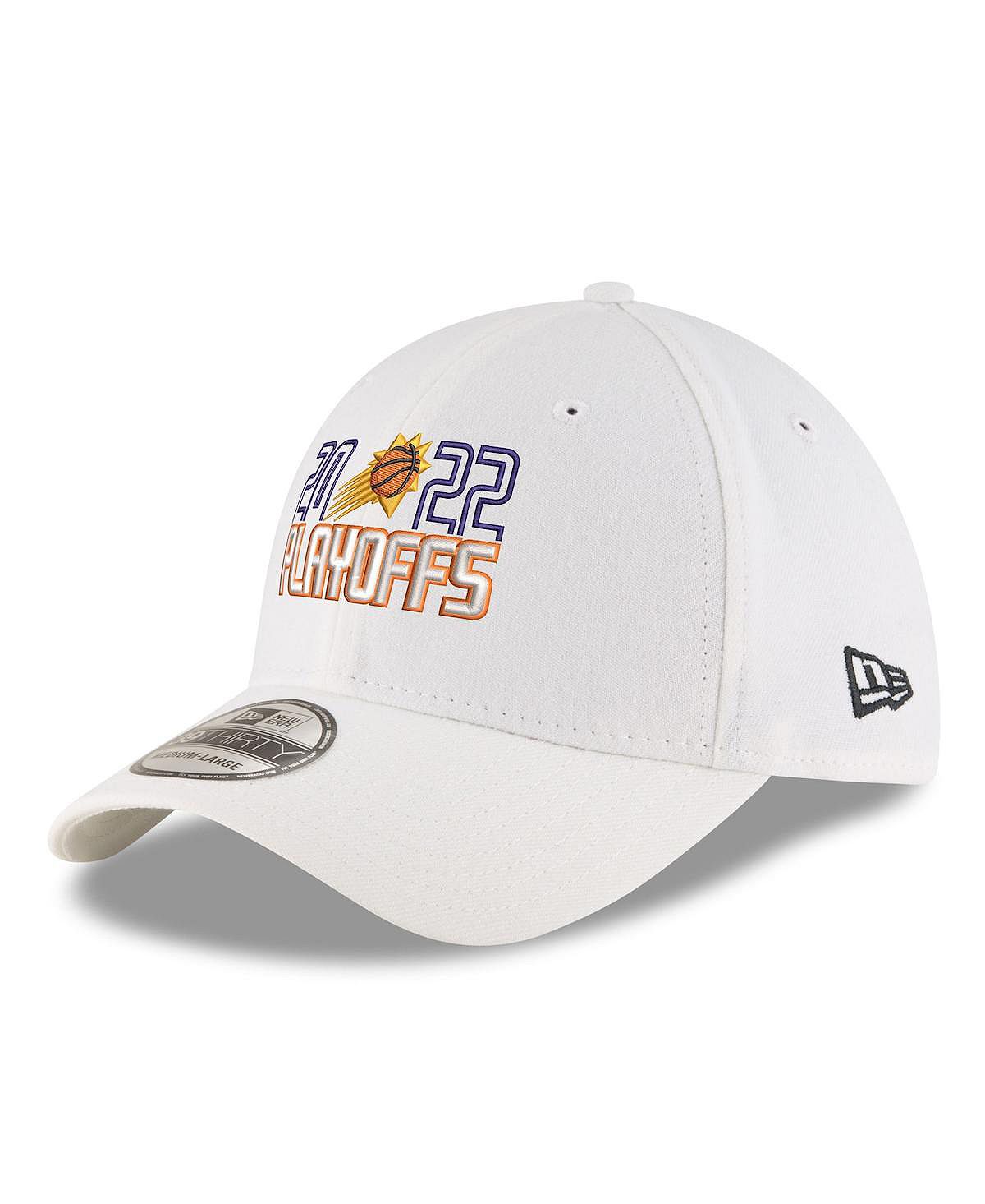 

Мужская белая кепка Phoenix Suns 2022 NBA Playoffs Bubble Letter 39THIRTY Flex Hat New Era