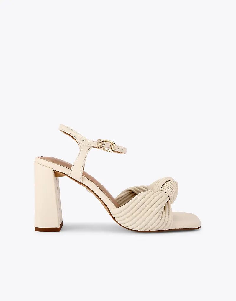 Босоножки на каблуке KG Kurt Geiger Signet цвета кости