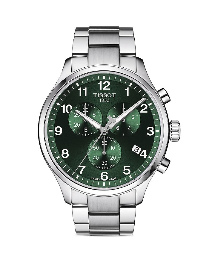 

Часы Tissot Chrono XL, 45 мм, зеленый