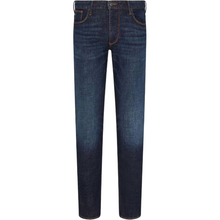 

Потертые скинни джинсы EMPORIO ARMANI, синий