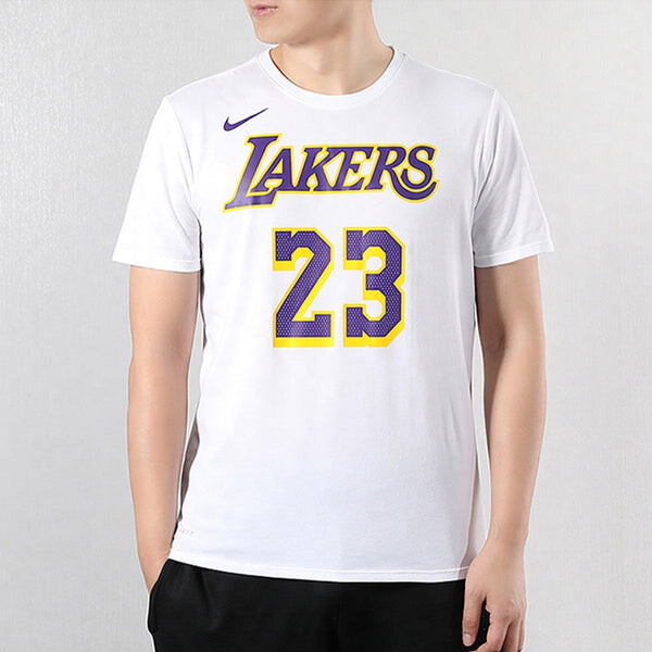 Футболка Nike NBA Jersey Short Sleeve limited Lakers LeBron James 23 Asia Edition White, белый — фото 3