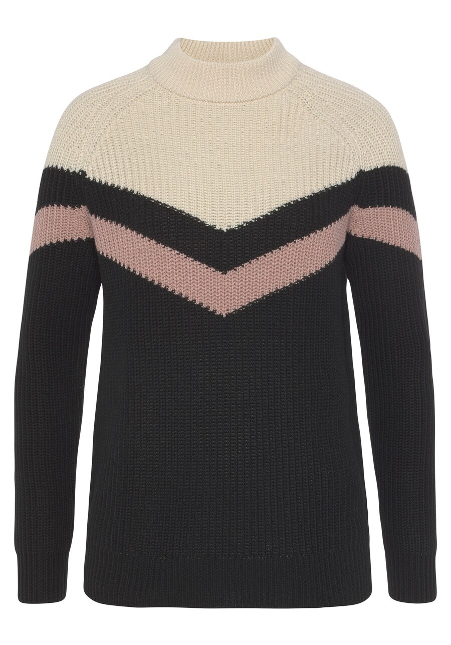 

Тонкий вязаный свитер LAURA SCOTT Sweater, цвет cream/black