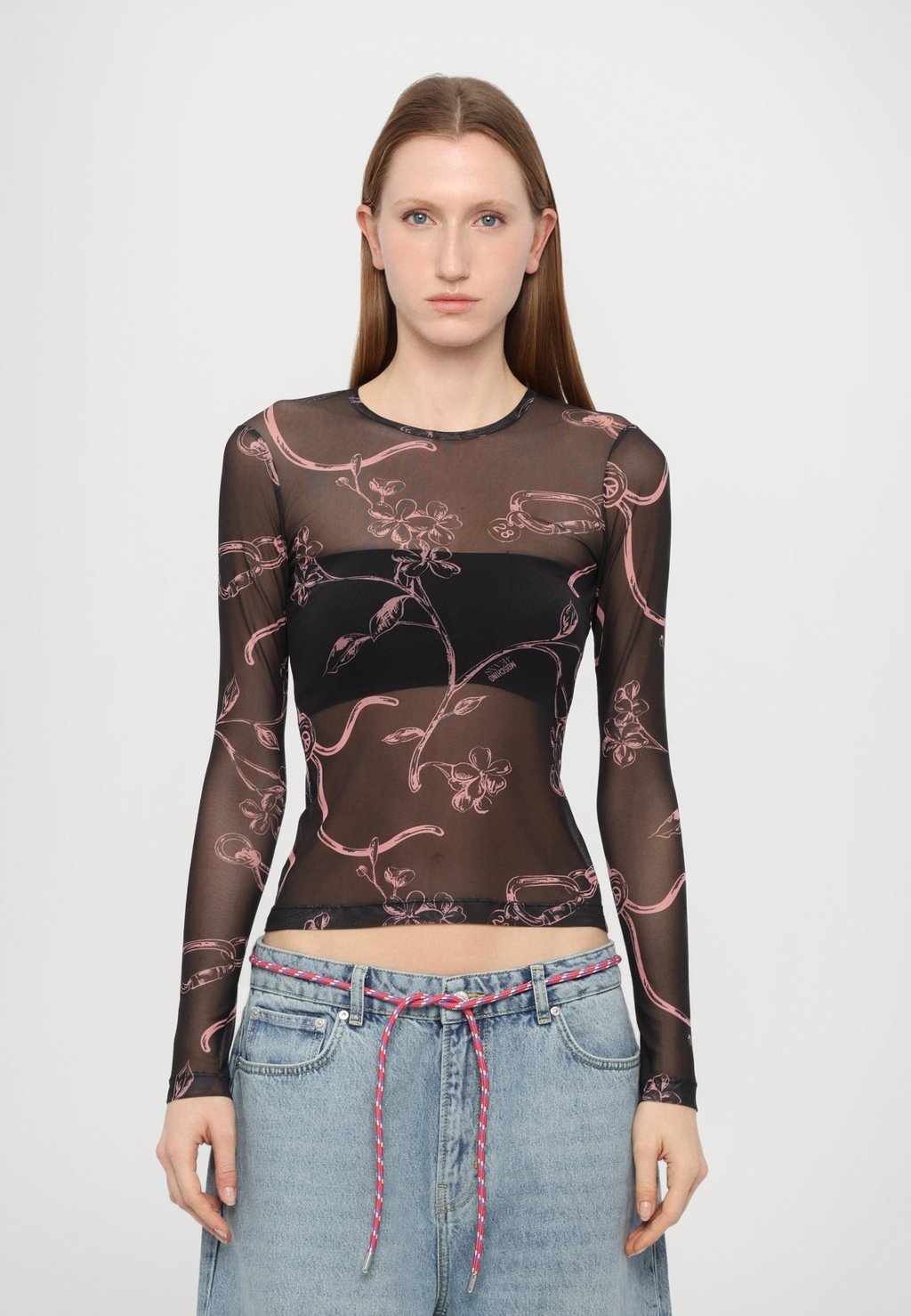 

Футболка с длинным рукавом RAMAGE MOSCHINO JEANS, черный
