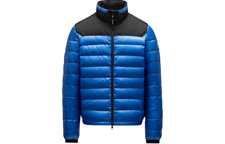 

Пуховик мужской синий Moncler