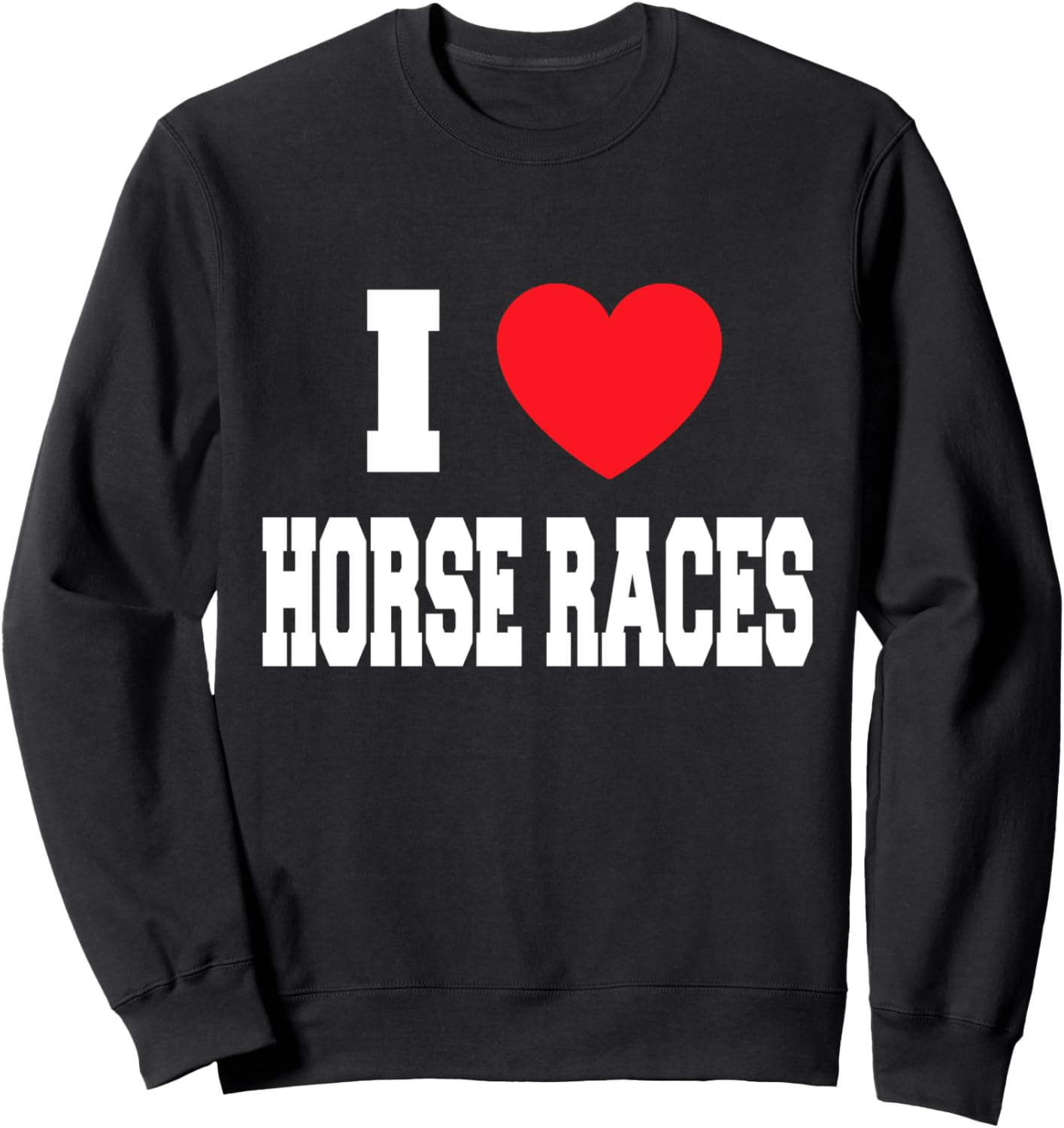 

Толстовка с надписью «Я люблю скачки», черная My Heart