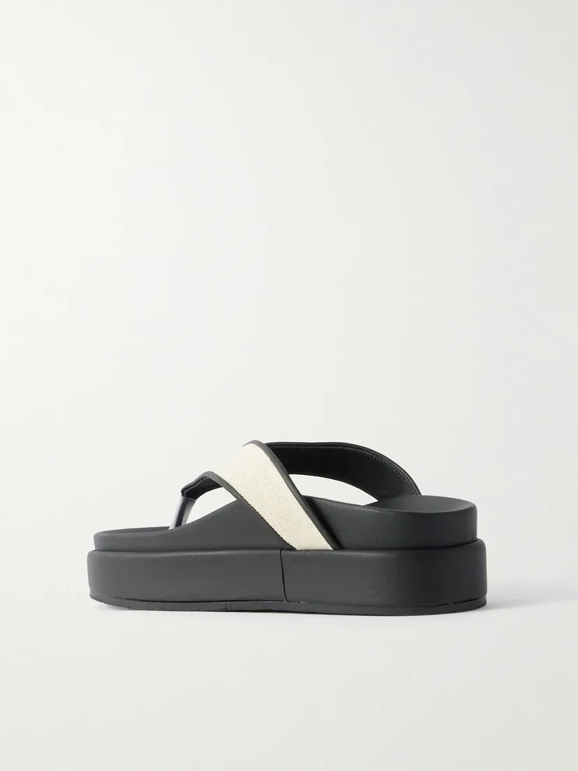 Платформенные сандалии Charys2Flatform из холста с резиновыми вставками Ancient Greek Sandals, черный — фото 3