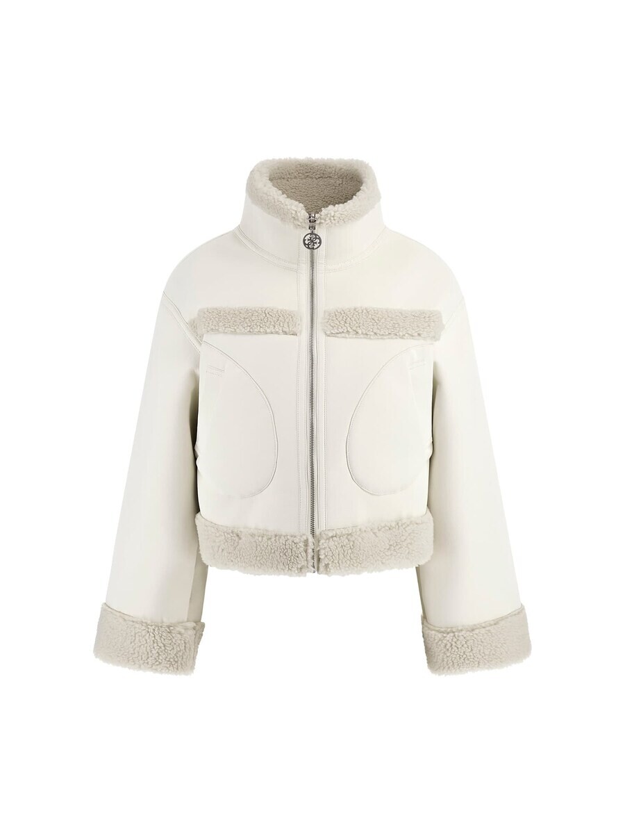 

Кожаная куртка GUESS Between-Season Jacket, белый