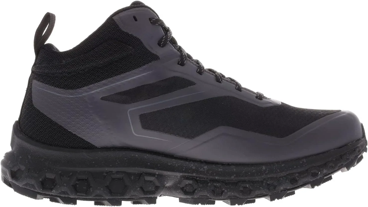 Мужские ботинки INOV8 Rocfly G 390 с амортизацией, дышащие, удобные и гибкие для походов по пересеченной местности, черный — фото 3