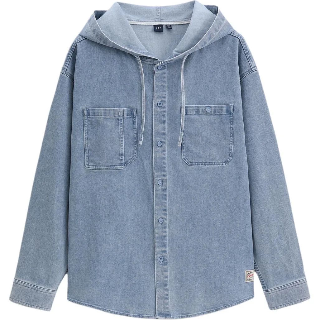 Джинсовая куртка мужская умеренная GAP, Gray Washed — фото 4