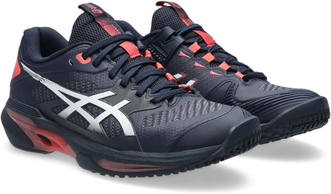 Кроссовки теннисные ASICS Solution Speed FF 4 OC, Midnight/White — фото 3