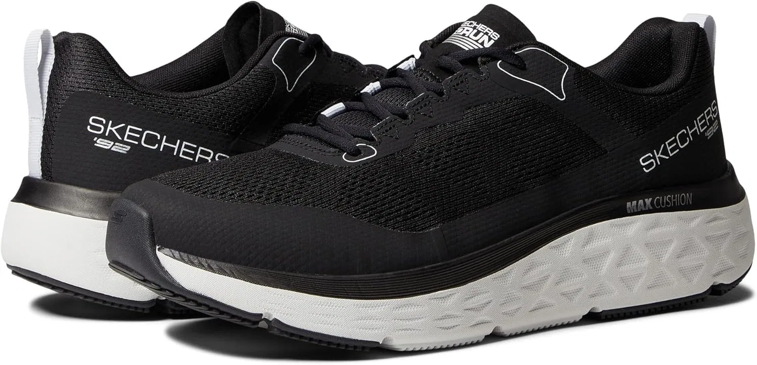 Кроссовки Men's Skechers, Black And White Synthetic Textile — фото 2