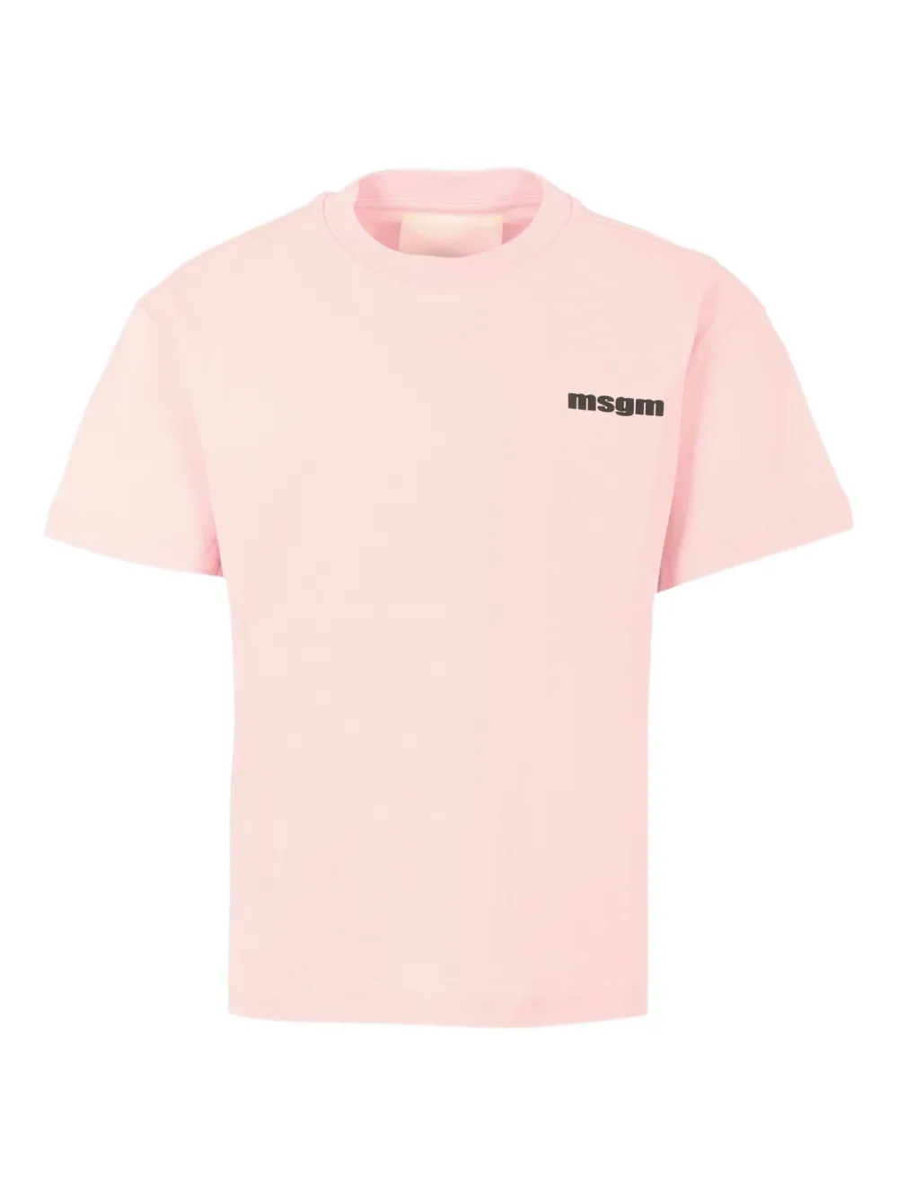 

Хлопковая футболка с логотипом MSGM Kids, розовый