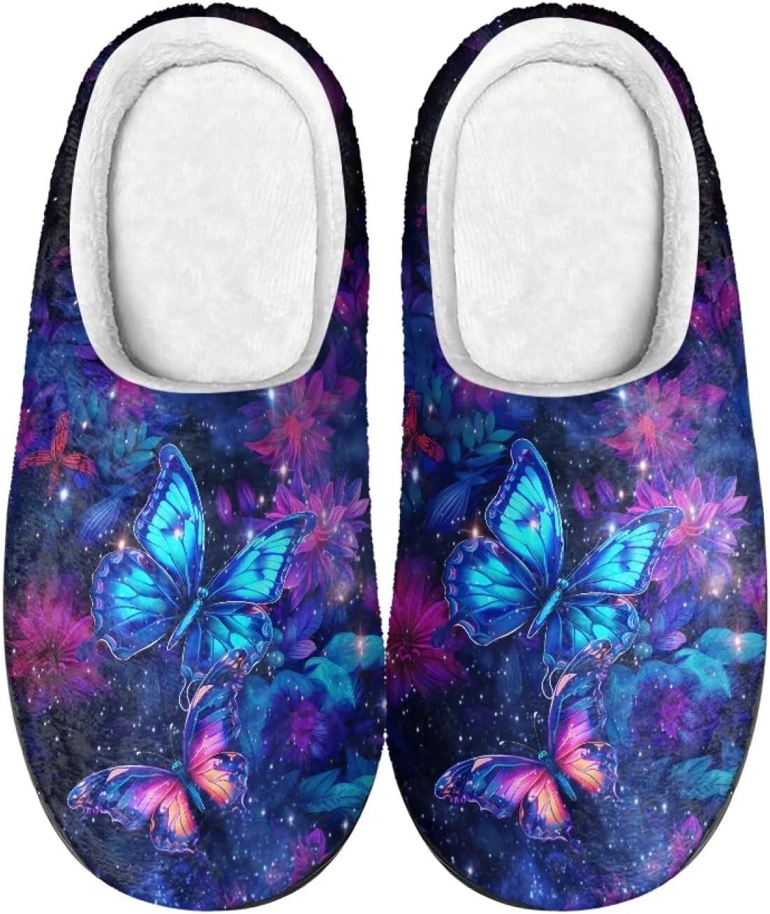 

Домашние тапочки Lotusorchid для женщин и мужчин, уютные пушистые фланелевые тапочки для дома и улицы, стираемые, теплые, с эффектом памяти, с открытой пяткой, фиолетовый