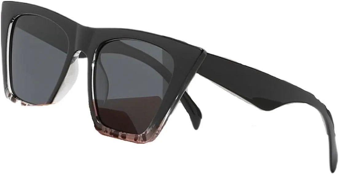 

Модные женские солнцезащитные очки класса люкс от дизайнеров с защитой от УФ-излучения UV400, ретро-очки, аксессуар для женских очков QOGANS, Blackclear Gray