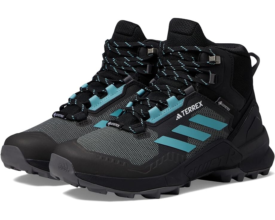 

Походная обувь adidas Outdoor Terrex Swift R3 Mid GTX, цвет Black/Mint Ton/Grey