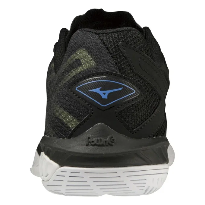 Унисекс кроссовки для бадминтона «Wave Claw EL 2» от Mizuno, Bk/Bl/Ye — фото 2