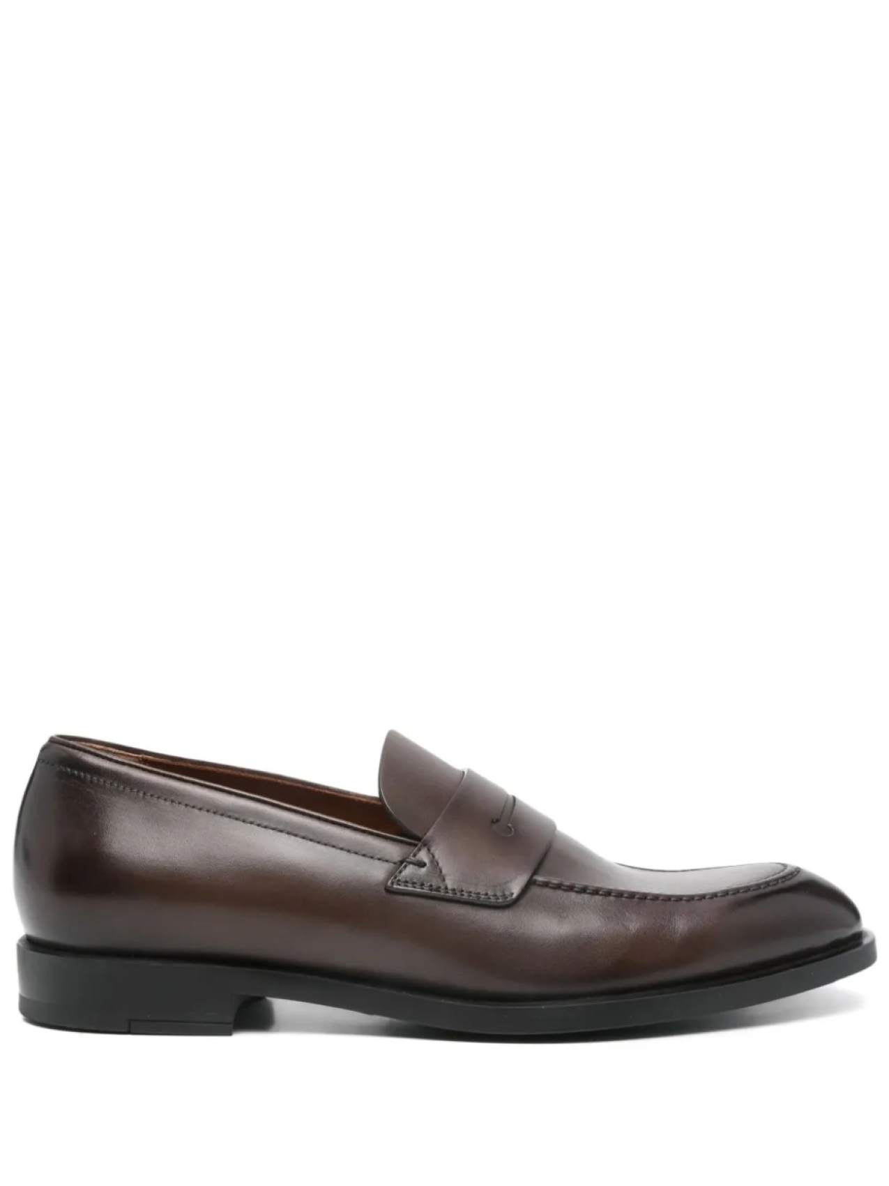 

Кожаные пенни-лоферы Zegna, коричневый