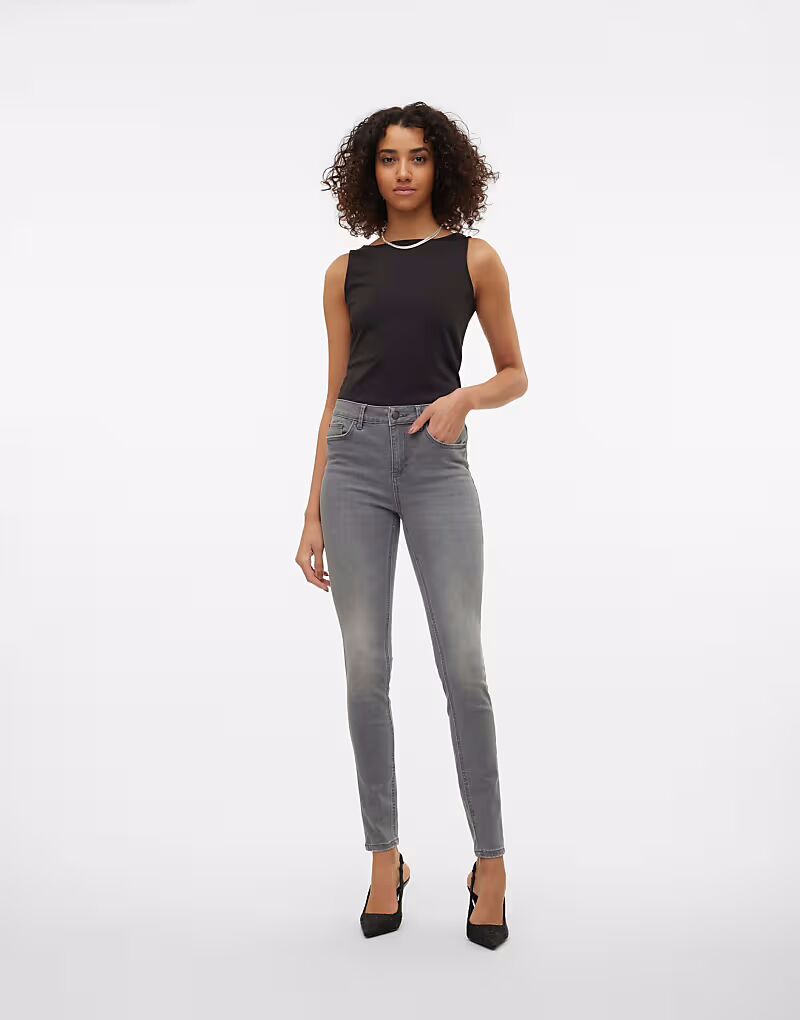 

Джинсы Vero Moda Skinny fit из светло-серого денима