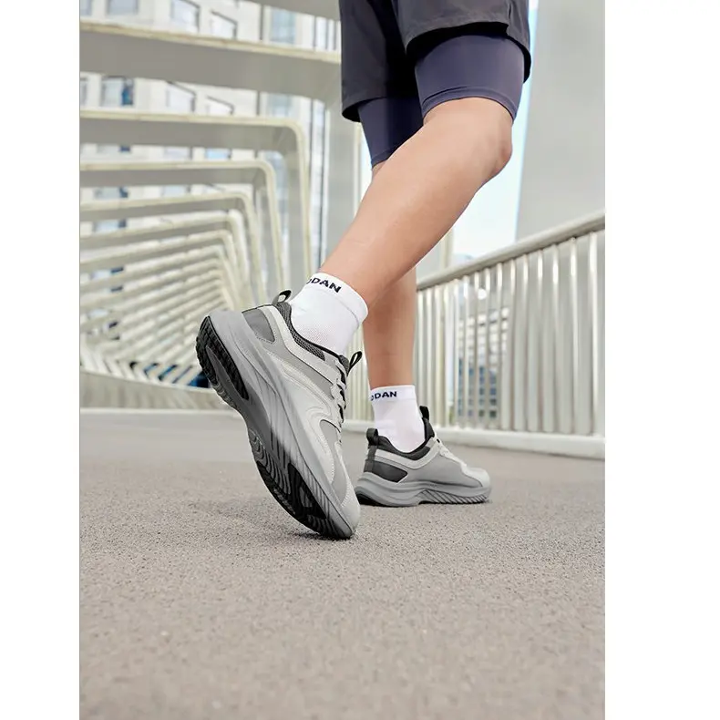 Slip Resistant Abrasion Resistant мужские кроссовки Low top QIAODAN, silent серый/mist серый — фото 4