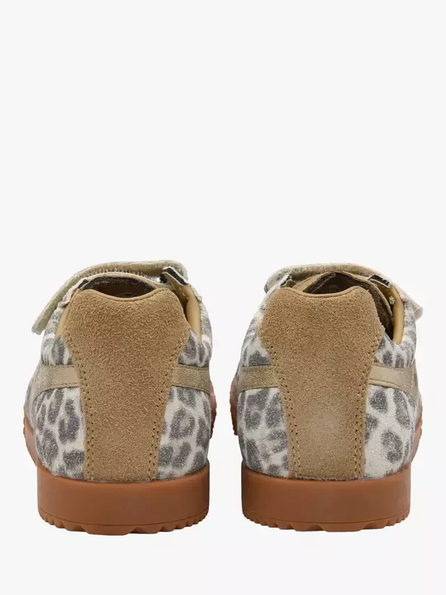 Детские кроссовки Harrier Safari Strap Trainers, цвет Snow Leopard/светло-карамельный Gola — фото 4