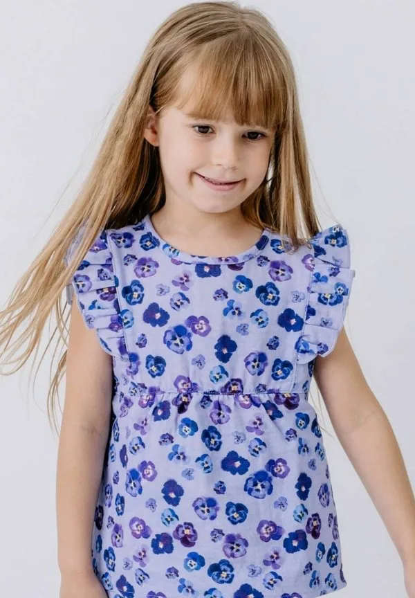 Футболка с принтом violasblouse Walkiddy, Purple