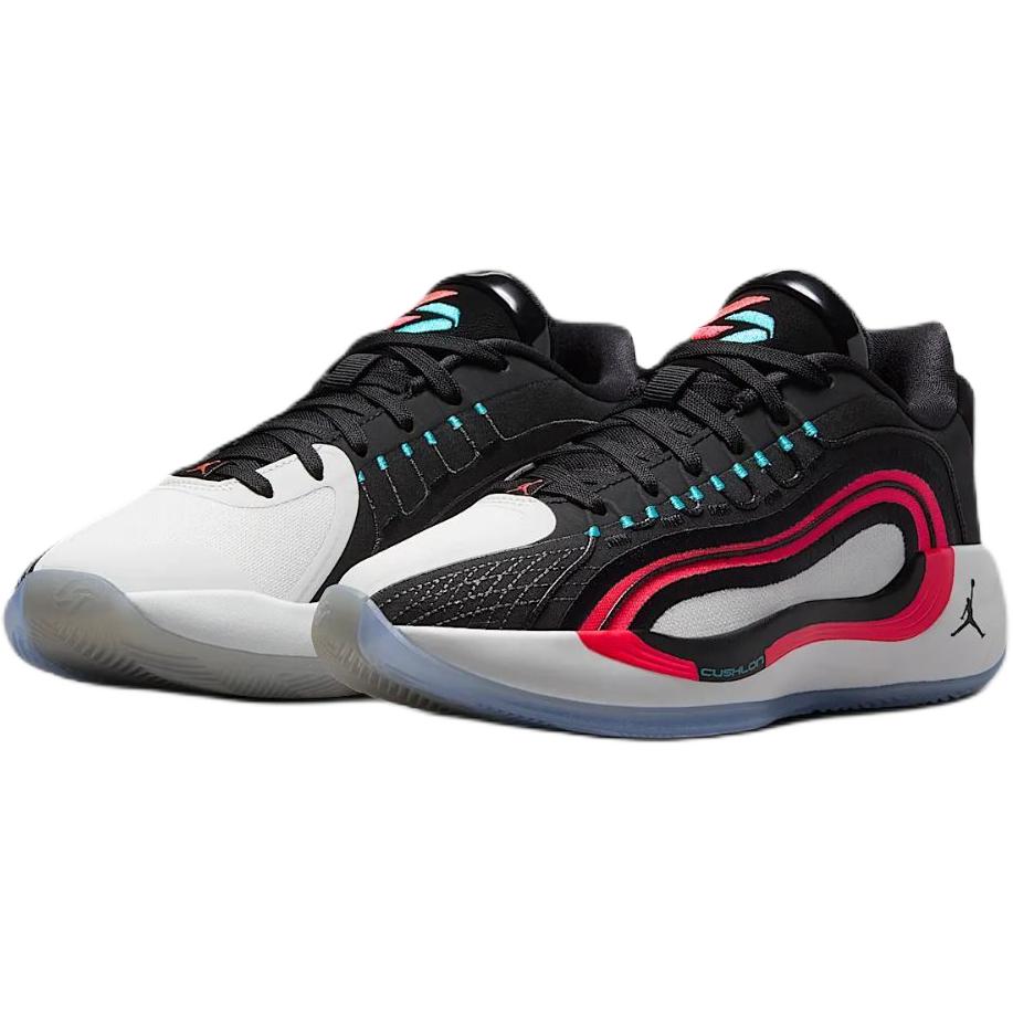Jordan Luka 4 устойчивые к истиранию низкие детские баскетбольные кроссовки black red — фото 4