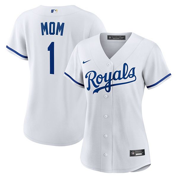 

Женская белая реплика футболки Kansas City Royals #1 Mom Home Nike, Белый, Женская белая реплика футболки Kansas City Royals #1 Mom Home Nike