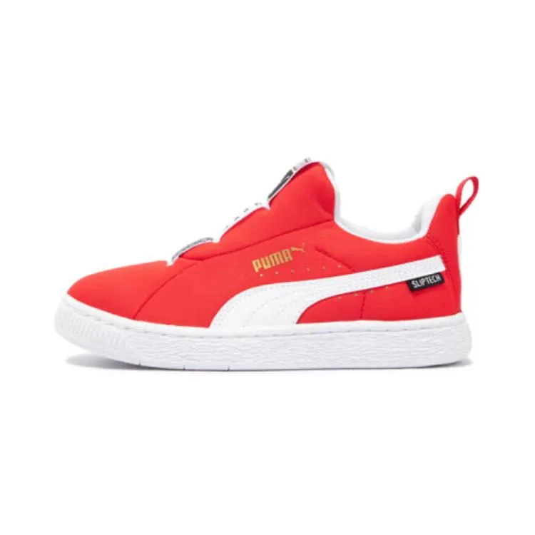 PUMA Детские скейтерские кроссовки low top красные белые нескользящие износостойкие легкие