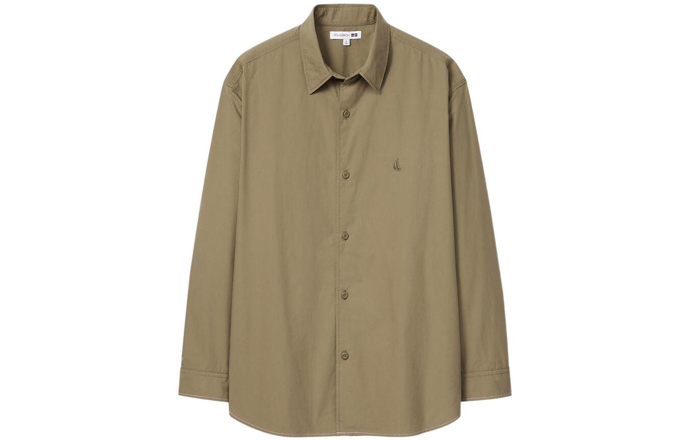 

Jw Anderson Jw Anderson Co-Branded Series Рубашка мужская хаки Uniqlo, хаки