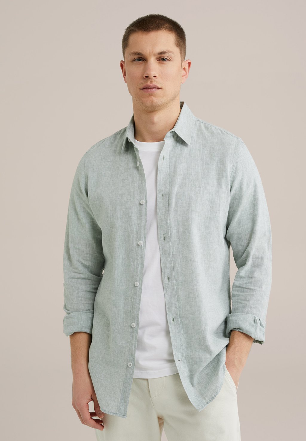

Рубашка TALL FIT WE Fashion, светло-зеленый